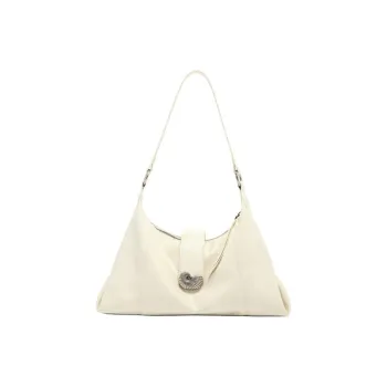 MICOCAH PU Shoulder Bag Women's Coconut Milk White/Chestnut Zongzi/Berry Black