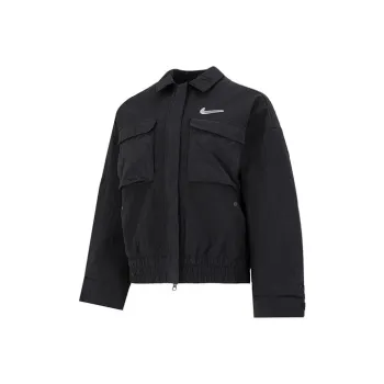 Nike Sportswear Swoosh Women's Logo Print Long Sleeve Jacket Black