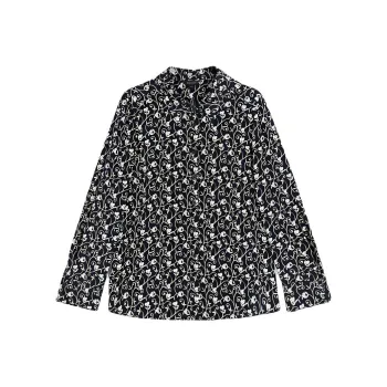 Yiner Shirts Women's Navy Blue