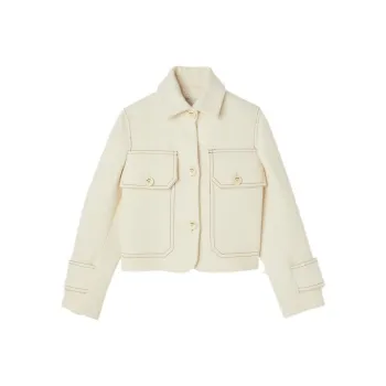 Sandro FW22 Jackets Coats Women's Apricot