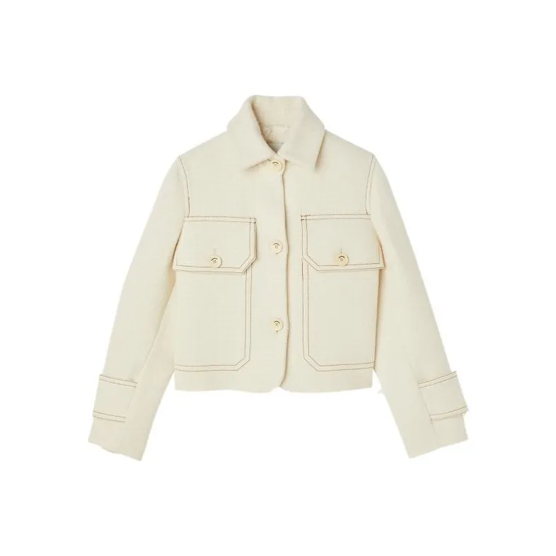 Sandro FW22 Jackets Coats Women's Apricot-0
