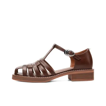 XICUNMINGWU Roman Sandals Women's Brown