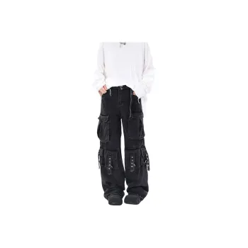 PISYPOX Cargo Pants Unisex Black