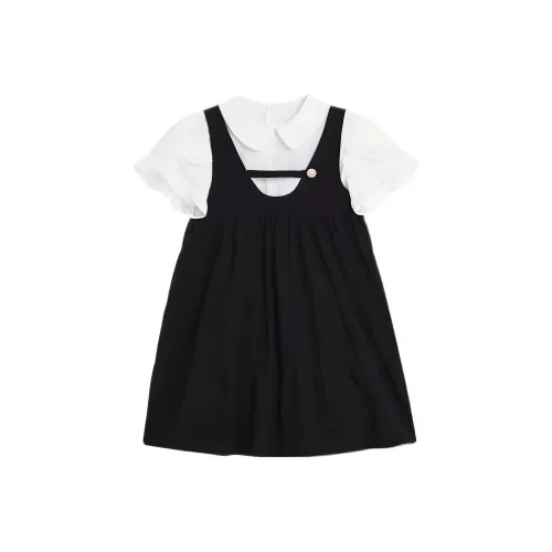 Flowers In Water Short Sleeved Dress Women's Image Color