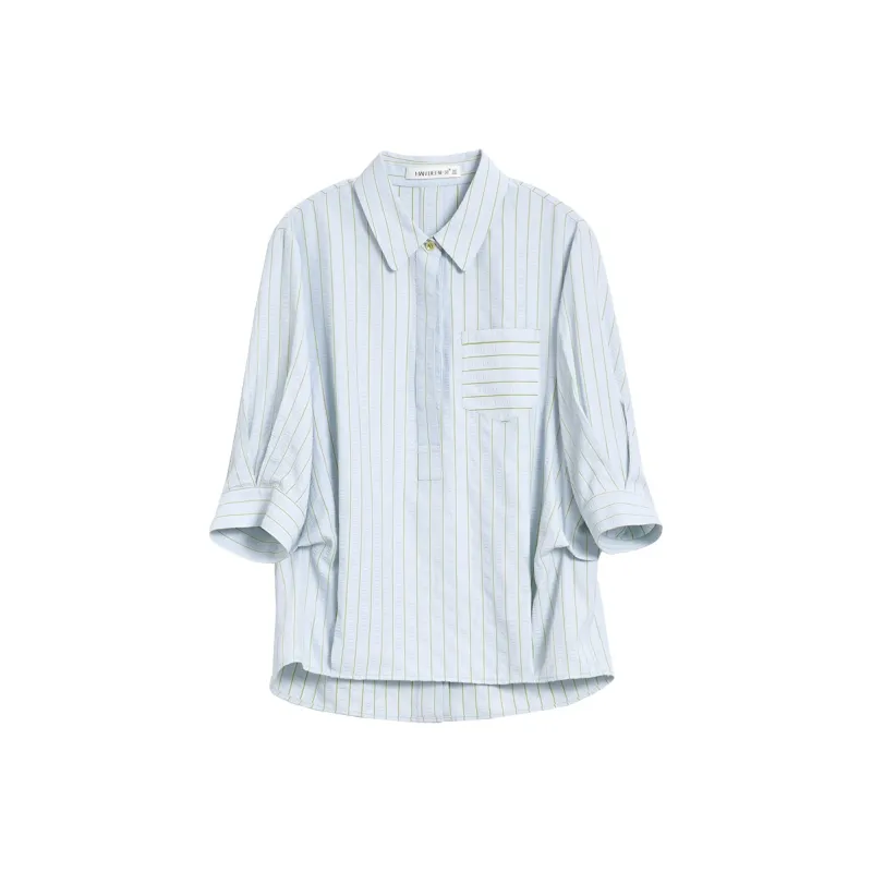 Mambe Shirts Women's Blue-0