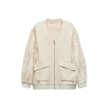 ZARA Jackets & Coats Women's White