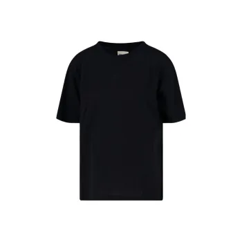 KHAITE Mae Logo Patch Crewneck T Shirt