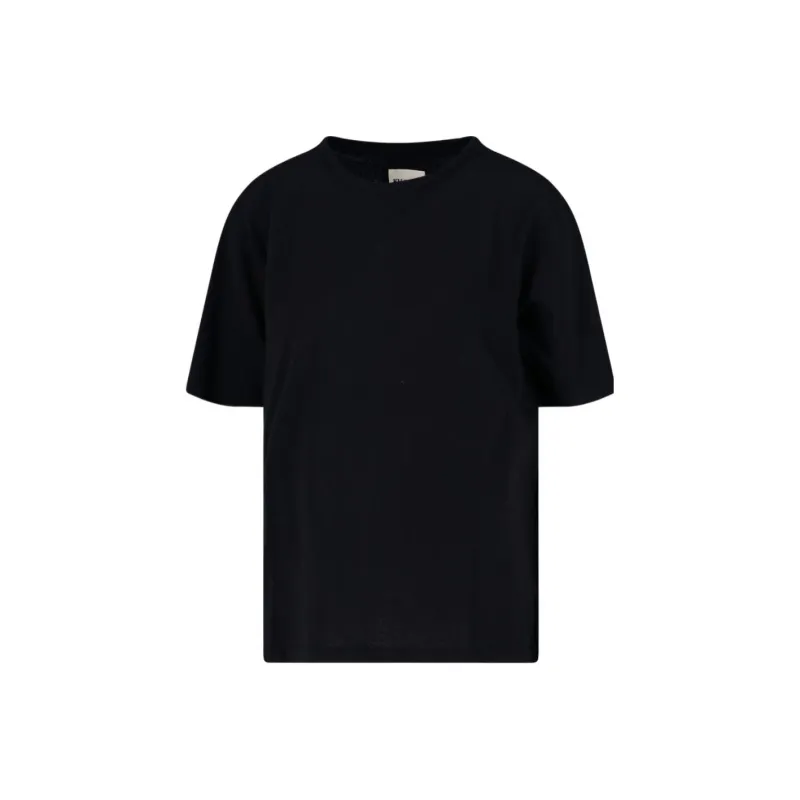 KHAITE Mae Logo Patch Crewneck T Shirt-0