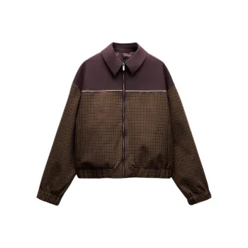 ZARA Trf Jackets Coats Women's Brown