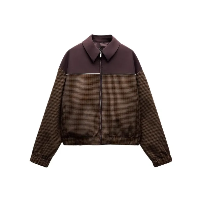 ZARA Trf Jackets Coats Women's Brown-0