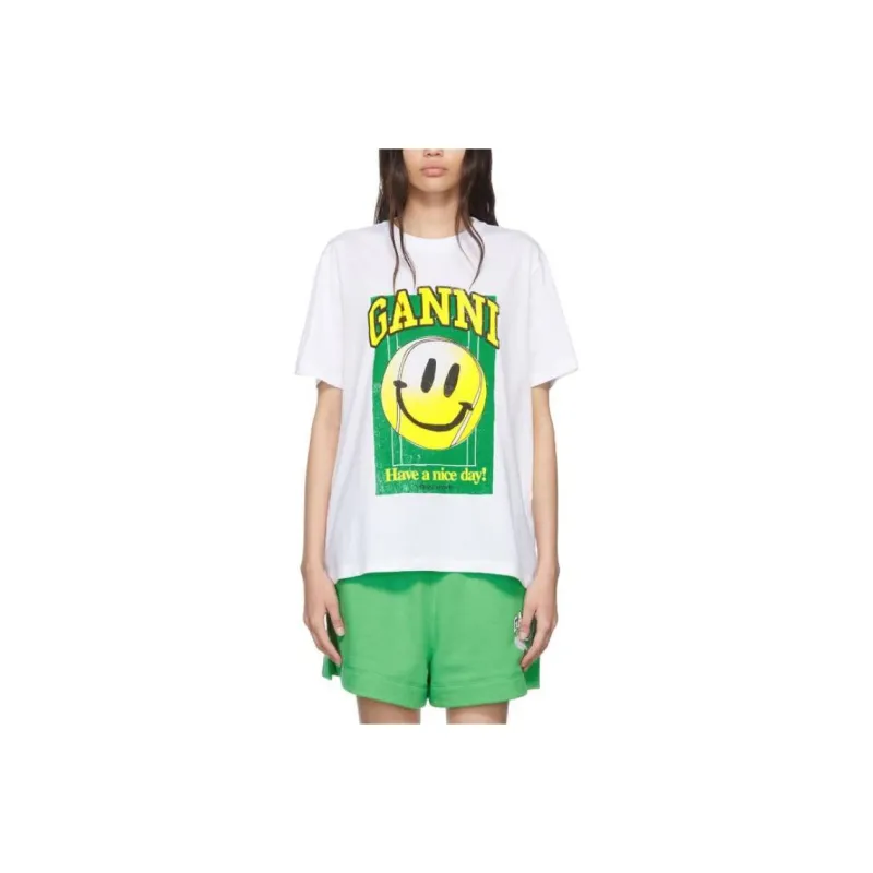 GANNI T Shirts Women's White-0