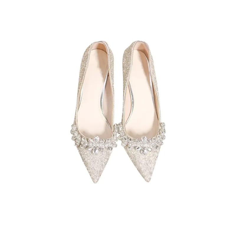 MABEL&CO Slim Heel High Heels 8cm Women's Silver-3
