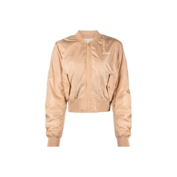 OFF WHITE Striped Logo Bomber Jacket