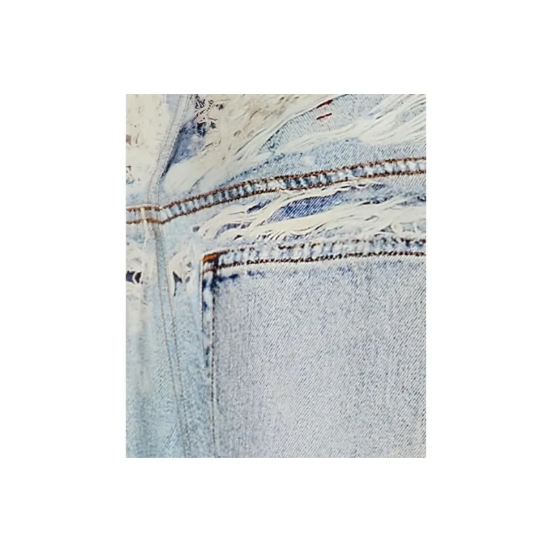 DIESEL Straight Placed Print Jeans 'Blue'-3