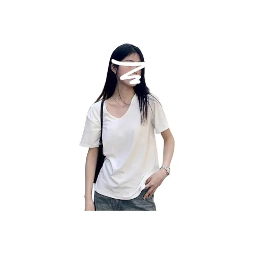 Puppytown Set in Sleeve T Shirt Women's White