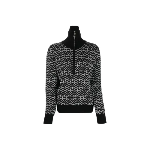 Patrizia Pepe Monogram patterned Zipped Jumper