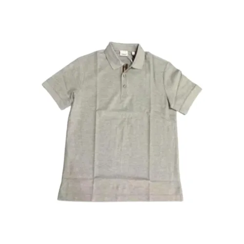 Burberry Polo Shirts Men Gray