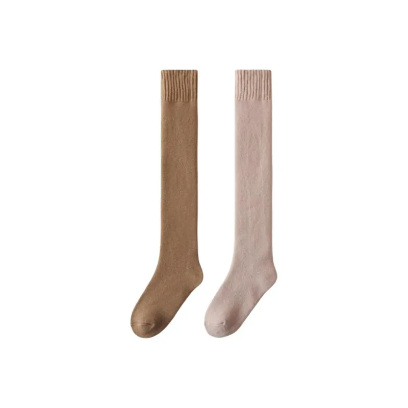 H YXIANG Mid Calf Socks Women's 2 Pack-16