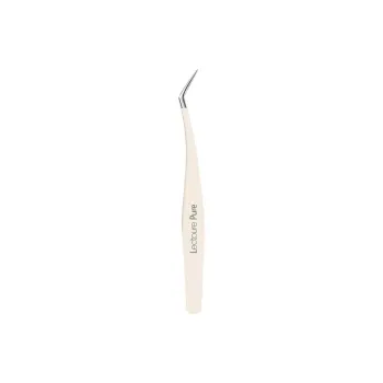 LEOUEANR Mascara Tweezers Pointed Toe Golden Feather Clip Portable High Precision Eyelash Tools