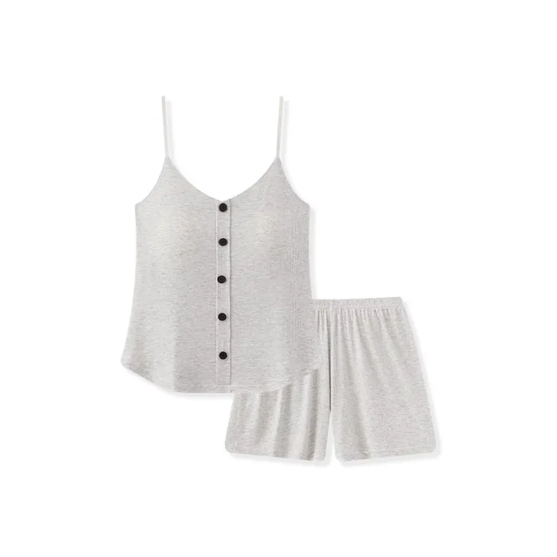 O'MESIK Pajama Set Women's Gray-0