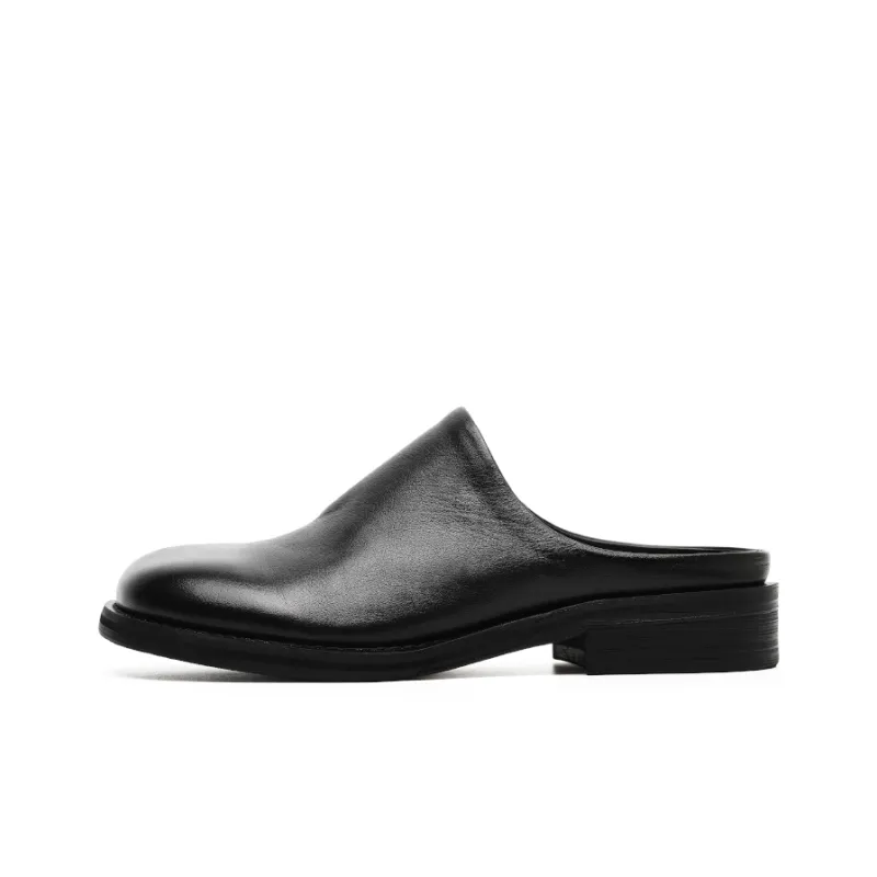 Angelmi Abrasion Resistant Slip Resistant Closed Toe Slippers Unisex Black-0