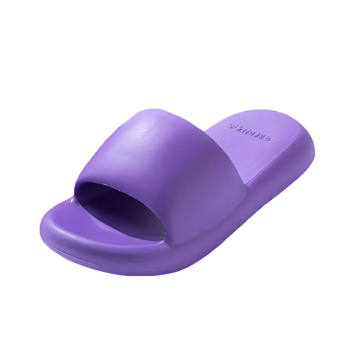 LURAD Slide Slippers Unisex Pink/Fruit Green/Dark Purple/White/Black/Khaki/Gray-5