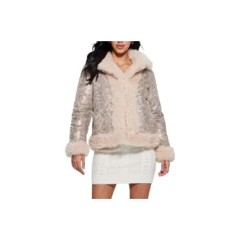 GUESS Penelope Reversible Jacket Jackets Coats Women's White
