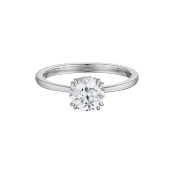 Swarovski Rhodium Plated, Cubic Zirconia Rings Unisex Silver