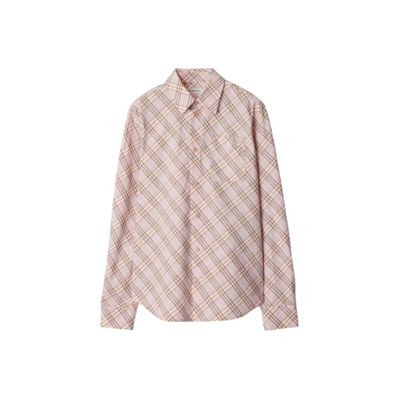Burberry Logo Embroidered Checkered Shirt-0
