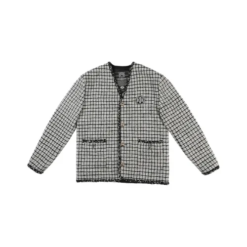 TCH Jackets Coats Women's Black White Plaid