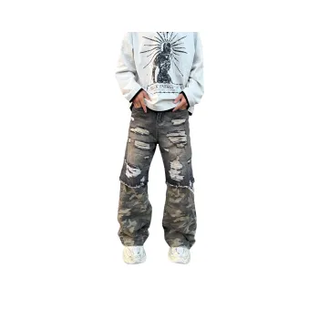 DAFK Jeans Men's Black Camouflage 