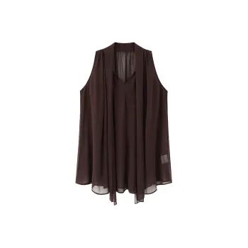 ZHOUMIAO Chiffon Shirts Women's