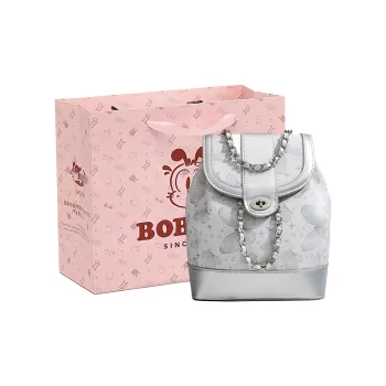 BOBDOG PU Backpack Women's Silver/Ecru