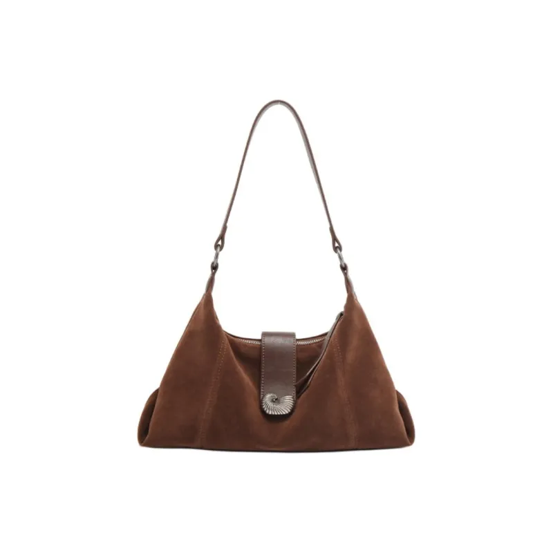 MICOCAH PU Shoulder Bag Women's Coconut Milk White/Chestnut Zongzi/Berry Black-5
