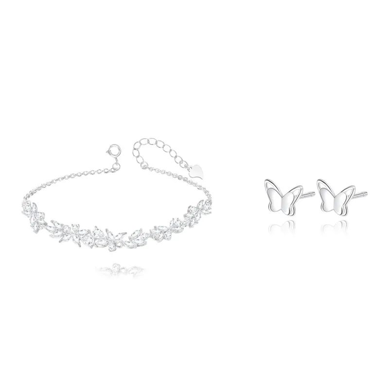 FANFRI Zircon Bracelets Women's Couple Bestie, Sweet Jewelry Love Box-7