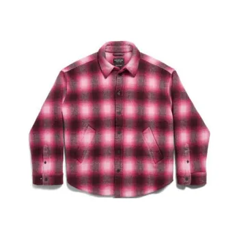 Balenciaga Embroidered Flannel Shirt