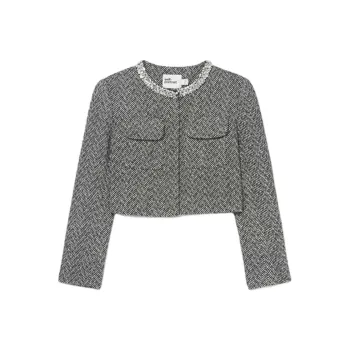 Self portrait Herringbone Jacket