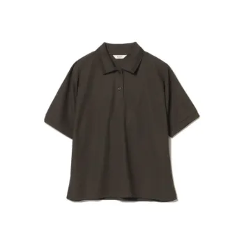 Beams Polo Shirt Women's Charcoal Gray