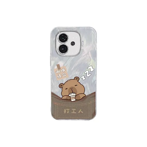 CASETIFY PC+TPU Material Busy Sleeping Phone Cases Compatibility With HUAWEI Pocket 2