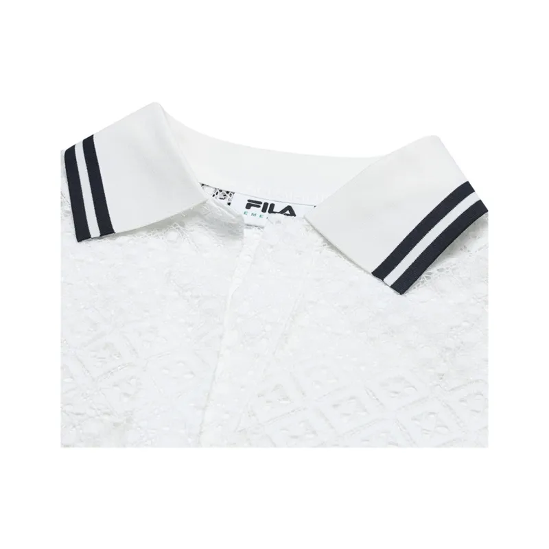 FILA EMERALD Polo Shirt Women's Standard White WT-3