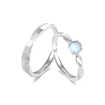 The Years Are Quiet Glass Cat Eye Rings Unisex