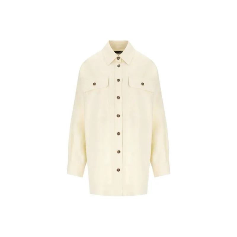 MaxMara Oversized Buttoned Long Sleeved Shirt-0