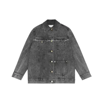 GANNI Buttoned Denim Jacket