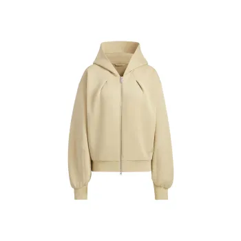 Adidas Spacer Full Zip Hoodie Jackets & Coats Women's Light Khaki