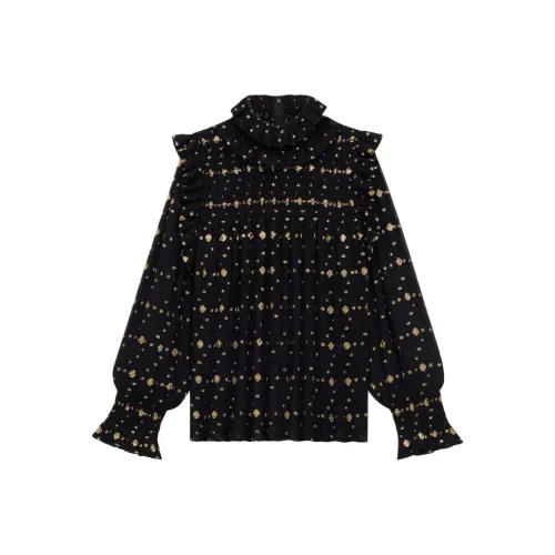 SAINT LAURENT Shirt Women's Black Gold
