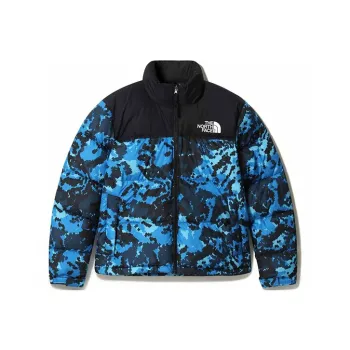 THE NORTH FACE 1996 Collection Down Jacket Winter Women's Blue Floral