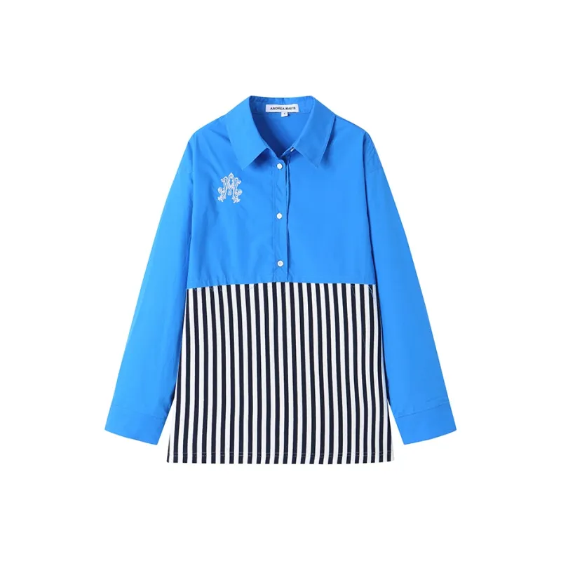 ANDREA MARTIN Shirt Women's Royal Blue-0