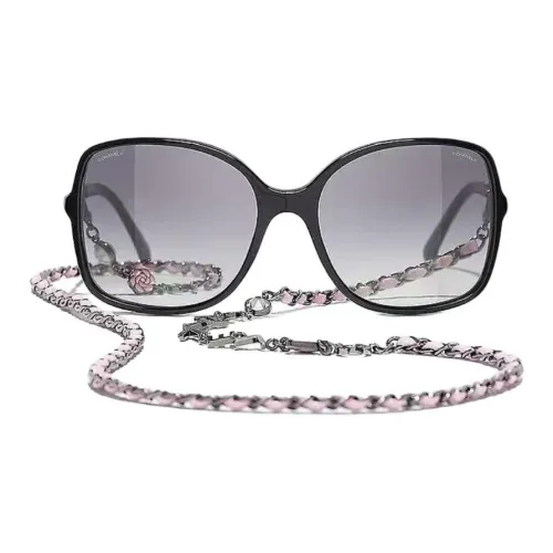CHANEL Butterfly Sunglasses Unisex Black