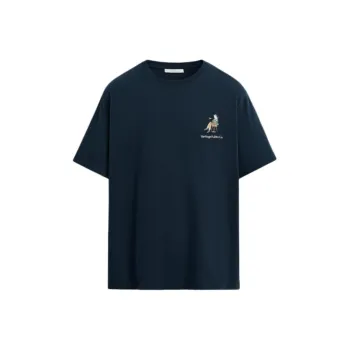 ZARA T Shirts Men Sea Blue