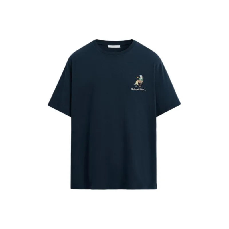 ZARA T Shirts Men Sea Blue-0